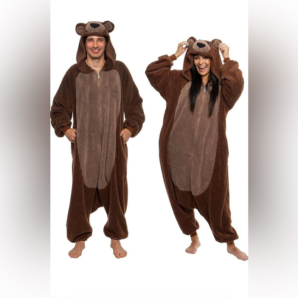 Cozy Brown Hooded Onesie